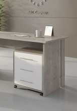 Rollcontainer B�ro-Container 10245BO3 Beton & Wei� matt Dekor
