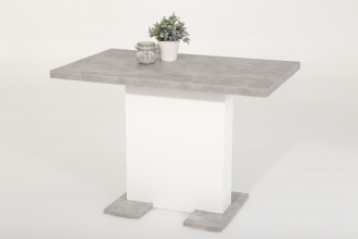 110-150 cm Esstisch K�chentisch Tisch Britt 04/13 Beton Wei� ausziehbar