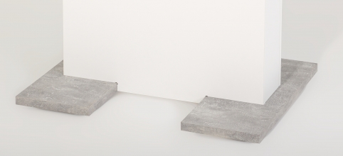 110-150 cm Esstisch K�chentisch Tisch Britt 04/13 Beton Wei� ausziehbar