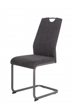 4 Freischwinger=Set Schwing-Stuhl Freischwinger Christina II 46 Anthrazit