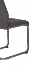 4 Freischwinger=Set Schwing-Stuhl Freischwinger Christina II 46 Anthrazit