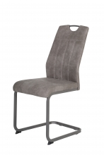 6 Freischwinger=Set Schwing-Stuhl Freischwinger Schwinger Christina II 50 Grau