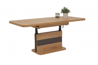 Funktionstisch Couchtisch Tisch Gustav 10/28 Artisan Eiche & Anthrazit, Ausziehbar, Verstellbar