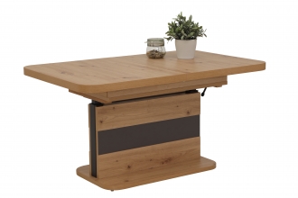 Funktionstisch Couchtisch Tisch Gustav 10/28 Artisan Eiche & Anthrazit, Ausziehbar, Verstellbar