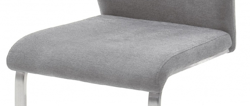 4 Freischwinger=Set Schwing - Stuhl FERRERA Feingewebe Grau FEFE36GX