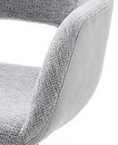 4 Armlehnst�hle=Set K�chenstuhl 4-Fu� Stuhl Cocktailsessel ASELLA Lichtgrau ASWAFALG