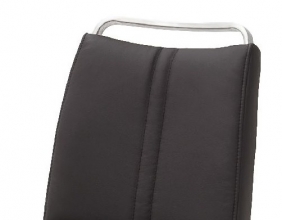 4-er SET Barhocker Hocker Barstuhl GIULIA A Echt Leder Anthrazit GBAE20AN