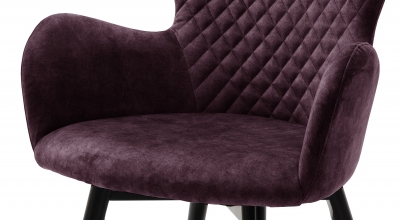 4 Armlehnst�hle=Set K�chenstuhl 4-Fu� Stuhl Cocktailsessel SARANDER Bordeaux lackiert S2SAAMBO