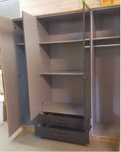 Kleiderschrank CORK 4t�rig Spiegel Versand m�glich B�H