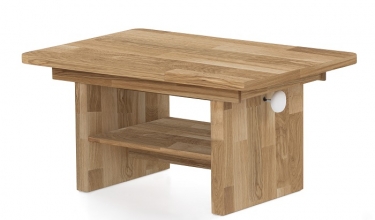 Couchtisch Beistelltisch Tisch Wohnzimmertisch 2 2 8 5 H�henverstellbar Eiche Massiv