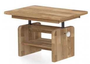 Couchtisch Beistelltisch Tisch Wohnzimmertisch 2 2 8 5 H�henverstellbar Eiche Massiv