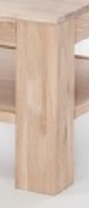 Couchtisch Beistelltisch Tisch Wohnzimmertisch 5 3 9 3 Wildeiche Teilmassiv Bianco
