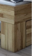 180x200 Bett Futonbett Holzbett Stella2-180E Wildeiche Massiv ge�lt