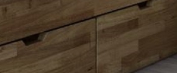 180x200 Bett Futonbett Holzbett Stella2-180E Wildeiche Massiv ge�lt