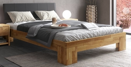 180x200 Bett Futonbett Holzbett Nicole180E Eiche Massiv ge�lt
