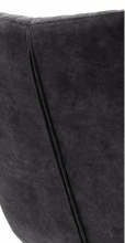 2 Armlehnst�hle=Set K�chenstuhl 4-Fu� Stuhl Cocktailsessel SARANDER Anthrazit Drehbar Wildeiche S2WBAMAN