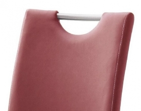8 Freischwinger=Set Schwing - Stuhl PAULO Kunstleder Bordeaux PAUE10BO