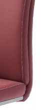 8 Freischwinger=Set Schwing - Stuhl PAULO2 Kunstleder Bordeaux PA2E10BO