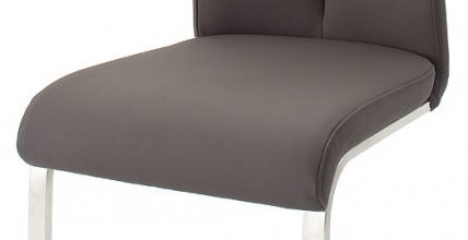 2 Freischwinger=Set Schwing - Stuhl ARTOS 1XL Kunstleder Braun A1XL10BX