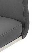 6 Freischwinger=Set Schwing - Stuhl ARTOS 1XL Kunstleder Grau A1XL10GX