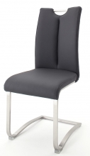 2 Freischwinger=Set Schwing - Stuhl ARTOS 1XL Kunstleder Schwarz A1XL10SX