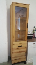 Vitrine Kommode 6 5 0 1 Rustic-Buche Massiv ge�lt Ausstellung B�H