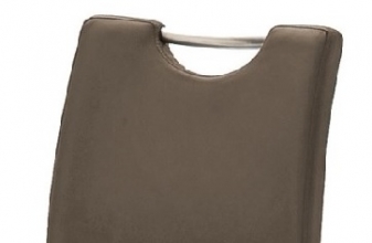 2-er SET Barhocker Hocker Barstuhl ALESI Kunstleder Cappuccino Edelstahl ALESIEPC