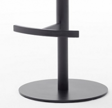 2-er SET Barhocker Hocker Barstuhl ALESI Kunstleder Schwarz lackiert ALSL10SX