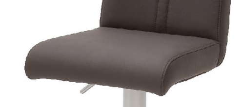 2-er SET Barhocker Hocker Barstuhl GIULIA A Echt Leder Braun GBAE20BX