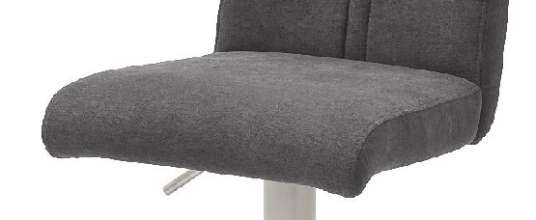 2-er SET Barhocker Hocker Barstuhl GIULIA A Feingewebe Anthrazit GBAE36AN