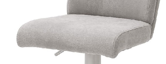 6-er SET Barhocker Hocker Barstuhl GIULIA B Feingewebe Eisgrau GBBE36EG