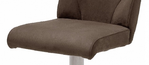 2-er SET Barhocker Hocker Barstuhl GIULIA C Echt Leder Braun GBCE20BX