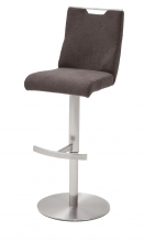 6-er SET Barhocker Hocker Barstuhl GIULIA C Feingewebe Braun GBCE36BX