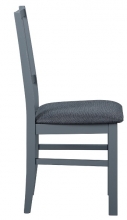 2 Sthle=Set Stuhl Kchen-Stuhl Esszimmer-Stuhl LUZERNA 7.1 Grau Buche Massiv