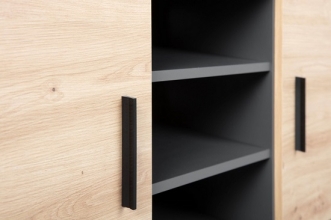TV Rack Phonotisch TV-Kommode TV-Tisch CORBETO TV Anthrazit Artisan Eiche NB