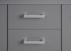 2t�rig Schubladen Kommode Sideboard Anrichte ELENZIO 2T4S Graphitgrau