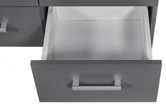 Schubladen Schrank Akten-Schrank B�cher-Schrank Mehrzweckschrank ELENZIO SHELF Graphitgrau