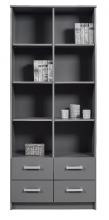 Schubladen Schrank Akten-Schrank B�cher-Schrank Mehrzweckschrank ELENZIO SHELF Graphitgrau