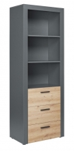 Regal Aktenregal B�cherregal Sideboard Schrank CORBETO Anthrazit Artisan Eiche NB