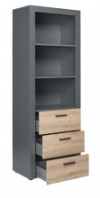 Regal Aktenregal B�cherregal Sideboard Schrank CORBETO Anthrazit Artisan Eiche NB