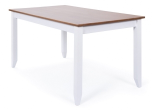160x90 cm Esstisch Tisch K�chentisch WESTERLAND 1.2 FSC Wei� Sepia Braun Kiefer Massiv