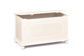 Truhe Box Aufbewahrung Schatzkiste EMEL WHITE Wei� Massiv lackiert