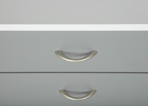 Rollcontainer Container PRINTI Wei� Grau Schubladen