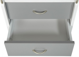 Rollcontainer Container PRINTI Wei� Grau Schubladen
