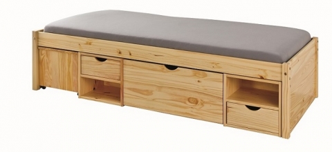 90x200 Bett Funktionsbett G�stebett CLAAS Massivholz Kiefer klar