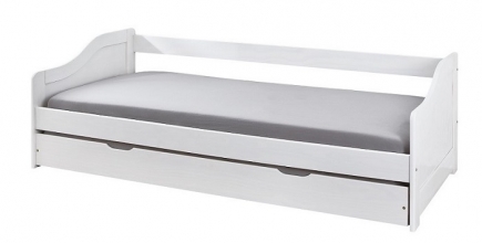 90x190 Funktionsbett Bett Kinderbett G�stebett Holzbett Sofabett LEONIE Massivholz Wei�
