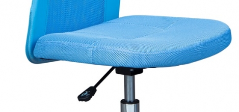 Drehstuhl B�rostuhl Kinderstuhl Schreibtischstuhl BONNIE Sky Blue Himmelblau mit Rollen
