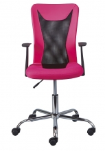 Drehstuhl B�rostuhl Kinderstuhl Schreibtischstuhl DONNY Pink Schwarz mit Rollen