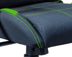 Gamingstuhl Drehstuhl B�rostuhl Schreibtischstuhl GAMING GREEN Schwarz Gr�n mit Rollen