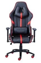Drehstuhl B�rostuhl Schreibtischstuhl RATO RED Schwarz Rot mit Rollen